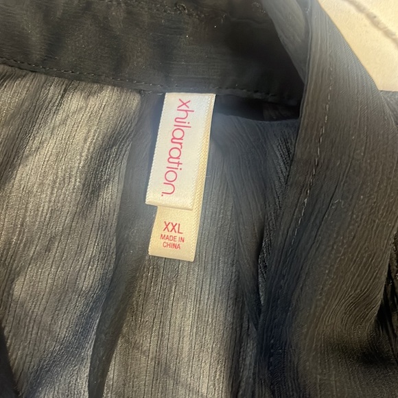 NWT Xhilaration womens sheer blouse size XXL - Picture 10 of 12